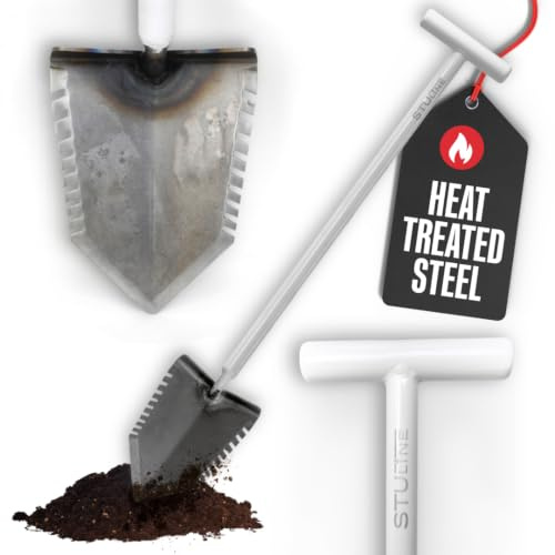StuLine Signature Series 36 White T-Handle Premium Shovel by Kellyco (Shovel)