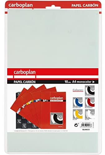 Grafoplás Lot de 10 feuilles de papier calque blanc pour textile | 21 x 33 cm | Parfait pour copier sur tissu | Carboplan
