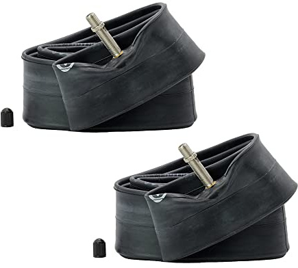 Bergmeile | 2X 29 Zoll Schläuche mit AV - 40 mm Ventillänge | 28/29 x 1.90-2.20 (= 28 breit) | 50/58-622/635 (= 28 breit) | Nahtloser Schlauch | Spezial-Butyl-Mischung | Fahrradreifen Schlauch