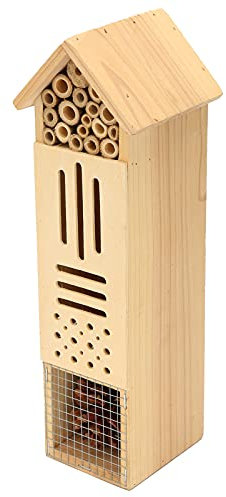 Hztyyier Insektenhaus aus Holz für Garten, Balkon, Terrasse und Hof – Hängendes Bienenhotel, Nester, Unterschlupf