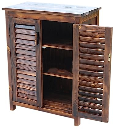 SOYDAN Gerätehäuser Gartengeräteschuppen, Holzschrank Für Den Außenbereich, Doppeltür-Werkzeugschrank Aus Holz Für Balkon Und Terrasse