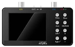 EBAYTV Oscilloscope Portable 10M Bande passante analogique 50M Taux d'échantillonnage Oscilloscope numérique Portable Compact Oscilloscope de Courant Réparations de téléphones Portables(C)