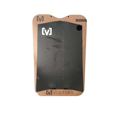 Victory Surf Grip Premium Surfboard Front Traction Pad - Maximaler Strukturierter Grip, Radkomfort & Kontrolle, Surfboard oder Skim-Board, 2 mm dicker Komfort - Schwarz