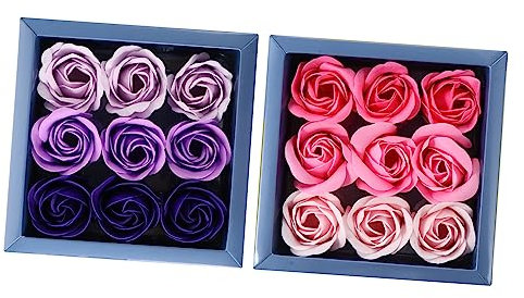 FRCOLOR Bouquet De Roses Coffret Romantique De Artificielles Dégradé Pour Saint-valentin Mariage Et Spéciaux