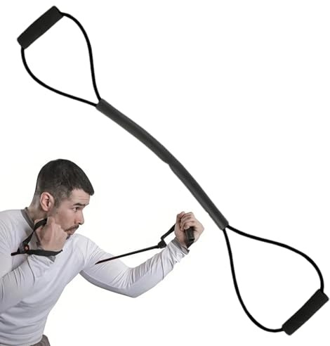 Fasce elastiche per esercizi, fasce resistenti alla boxe, Fasce elastiche da boxe, Corda da tiro per allenamento di agilità con maniglie confortevoli, attrezzatura per allenamento per la del braccio p