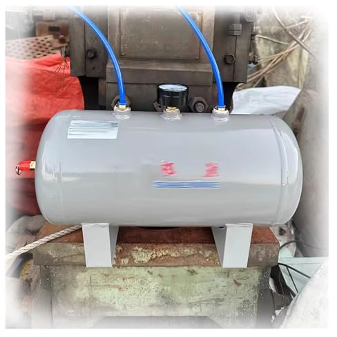 20 30 40 50 60 L Large Air Compressor Storage Tank, Horizontal High Pressure Air Compressor Tank Kit with Mounting Bracket, Family Factories Hospital Gas Tank Containers(50 L (71x30x40cm))