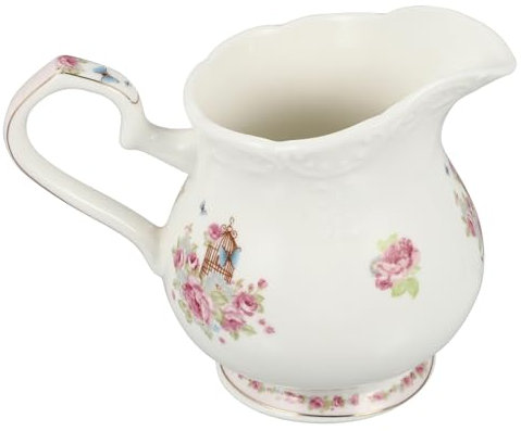 OFFSCH Taza de Cerámica con Asa Práctica y Elegante para Servir Leche y Salsa, Diseño Creativo Que Evita Quemaduras, Adecuado para Uso Diario en Cocina