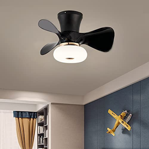 GODFSAHG Ventiladores de Techo pequeños para niños con Luces Ventilador de Techo con Control Remoto Reversible Silencioso Ventilador de 6 velocidades Luz de Techo Dormitorios Ventiladores d