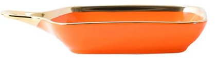 LYVQZPWLR Ceramic Oven Dishes, Nordic Luxury Solid Color Lasagne Dish Deep, Ceramic Baking Dish With Handle, Porcelain Pie Dish For Oven-Pink-a(Oranje,B)