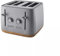 New Matte Grey Scandi 4-Slice Toaster – Extra-Large Bread Slots, Dual Browning Control, 6 Heat Settings, Defrost & Reheat Functions, High Lift Eject, Removable Crumb Tray D-167