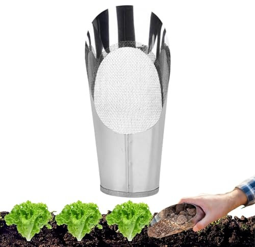 Pelle à Godet - Bêche de Transplantation en Forme de Seau - Outil de Plantation Léger en Acier Inoxydable pour Fleurs et Légumes