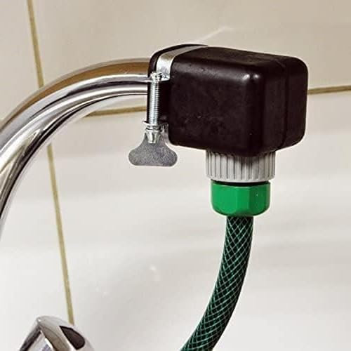 Universal Square Mixer Tap Hose Connector – Heavy Duty Rubber Tap Adapter with Metal Clamp for 1/2 Garden Hose | Leak Proof Indoor Kitchen Faucet Attachment for Car Wash, Garden & Pet Cleaning