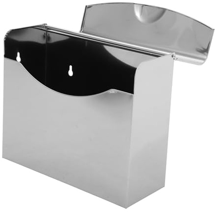 JECOMPRIS Wand-taschentuchspender Rechteckig Und Transparent Aus Metall Mit Deckel Als Aufbewahrungsbox Für Taschentücher Oder Servietten Geeignet Für Zuhause Und Bad