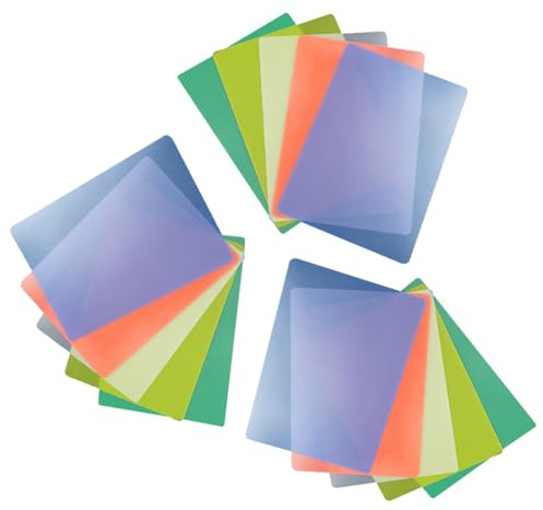 HIAKDOFT 15pcs Planchettes d'Écriture A4 pour Étudiants 21x30cm en Plastique PP Mat, Légères et Pratiques pour Bureau et École, Couleurs Aléatoires