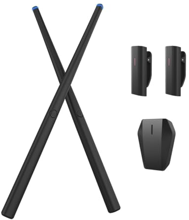 Alomejor Virtual Reality Drum Set Elektronisches Drumsticks-Kit für Home Studio Outdoor Camping, 3,7 V 200 MAh Kunststoff-Drumstick-Drum-Konsole für Musikbegeisterte