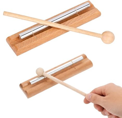Varilla sonora de energía, carillón de viento de percusión, varilla de madera, torre de sonido, percusión, instrumento de meditación monofónico, adecuado para oración, yoga, curación, enseñanza, etc