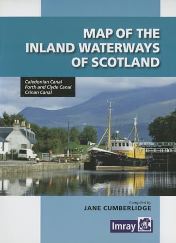 Map Inland Waterways of Scotland: Caledonian Canal, Forth and Clyde Canal