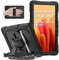SEYMAC for Samsung Galaxy Tab A7 Case 10.4 Inch (SM-T500/SM-T505), Full Body Protective Case with 360 Degree Rotating Hand Strap & Stand, Screen Protector, Shoulder Strap, S Pen Holder, Black