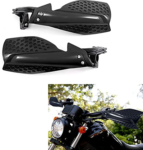 Motorcykelhandskydd 22 mm styrhandtag skydd motorcykel motocross skoter vindjacka handskydd (svart 1)