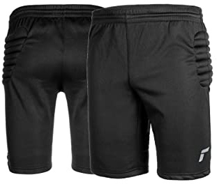 Reusch Torwarthose Kinder und Jugendliche | kurz, gepolstert & robust | eng anliegende und strapazierfähige Torwartshorts mit eingenähtem Hüftpolster | GK Training Short Junior