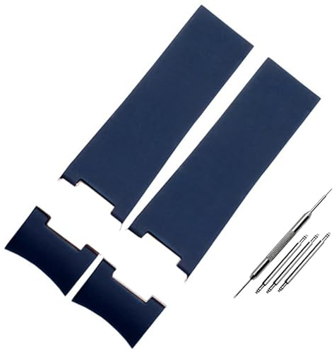 KKFAUS 22x20mm Taucher und Marine Wasserdichte Silikon Gummi uhrband Armbanduhr Band Gürtel Für Ulysse Nardin Mann strap werkzeuge, 22 mm, Achat