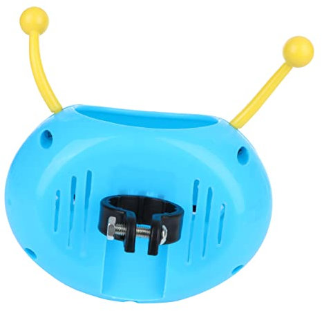 Kisangel Rollerkorb Für Junge Mädchen Kunststoff Wurmmuster Scooter-vorderlenker-gepäckträger Blau Praktisch Installieren