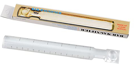 MONOJLY Lupa Barra de Lupa Profesional Regla de Lupa Adecuada para Leer Impresiones pequeñas y Documentos 2 Reglas portátiles Livianas