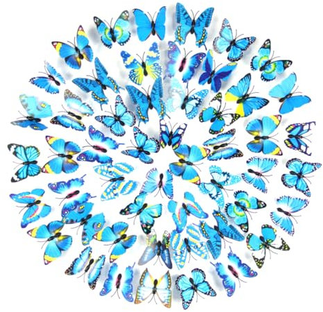 MUSISALY 200 Stück 3d-ornamente Kunststoff Realistische Spielzeug-modelle Ornament Bastelzubehör Blau Arrangement-artikel