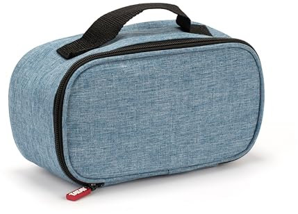 Tatay Bolsa Termica Porta Alimentos Impermeable - Urban Food Mini 1,5L | Fiambrera Hérmetica 0,5L Incluida | Triple Capa Aislante | Cuerpo Semirrígido | Bolsillo Interior | 21,5x9x12 cm, Azul Denim