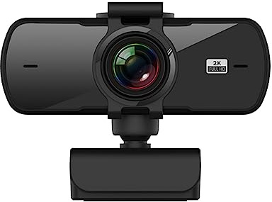 Webcam Camara pc Camara Web Webcam Cámara web 2K Full HD 1080P Cámara web Autofocus con micrófono Cámara web USB for PC Computadora portátil Cámara web de escritorio para transmisión en vivo, videolla