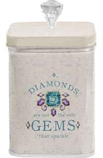 Pigna x Bridgerton,Scatola in latta, portaoggetti,dettaglio diamante