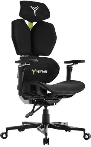 Silla Gaming Ergonómica Proact GM1 Reclinable 90°-135°| Respaldo, Reposabrazos y Altura Ajustables | Ruedas Silenciosas PU 360° | Material Aluminio 370mm | Soporta 150kg | Ideal Trabajo y Videojuegos