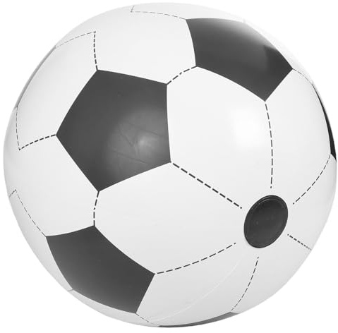 Totority Balón de Fútbol Inflable Gigante de PVC Blanco, Ligero y Multifuncional para Juegos al Aire Libre en Parques y Actividades Familiares