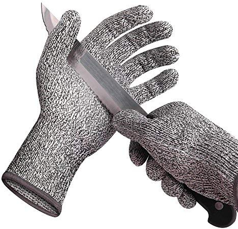 Anlin 1 Paar CE Standard Level Handschuhe 5 Cut Resistant Sicherheit Mesh Anti-Cut Handschuhe