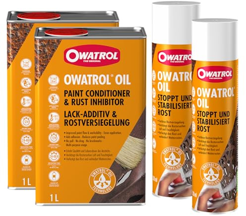 OWATROL Öl Set 2,6 L | Set aus Rostschutzöl-Gebinden – praktische Sparlösung für mehrere Anwendungen