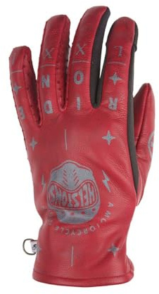 Helstons Grafic Air Gants de Moto pour Dames, Rot, 8