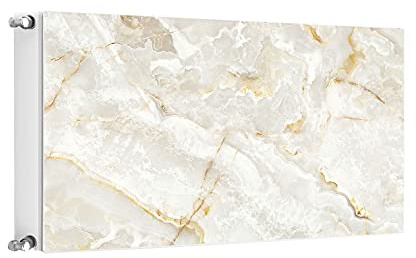 TMK ArtDeko Heizkörperverkleidung mit Magnet Stilvolle Optik Heizkörperabdeckung, 100x60cm, Marmor