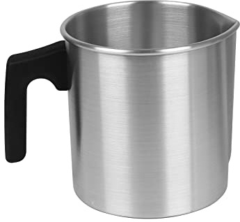GDWD Kerzenherstellung Topf Wachsschmelztiegel,Duftkerze Krug Kerzenschmelztiegel für Herstellung von Milch,Sahne,Säfte, DIY Kerzenherstellung und Seifenherstellung Handwerk (1.2L)