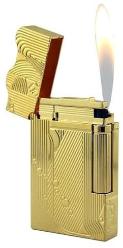 Deluxe Sanji Feuerzeug (Pirate King Modell, Seitenzündung, Drachenzunge) - Einzigartiges Steampunk Sanrio Butan Nachfüllbares Messing-Feuerzeug