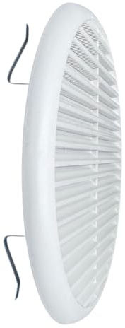 Griglia Aerazione Universale Con Molla In Abs Bianco Dimensioni assortite (Foro Ø da 14 a 20 cm)