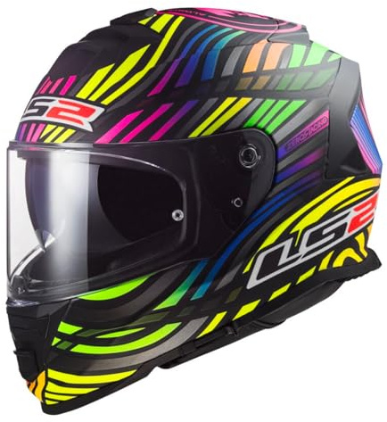 LS2, Integraler Motorradhelm STORM II POWER Matt Black Rainbow, L