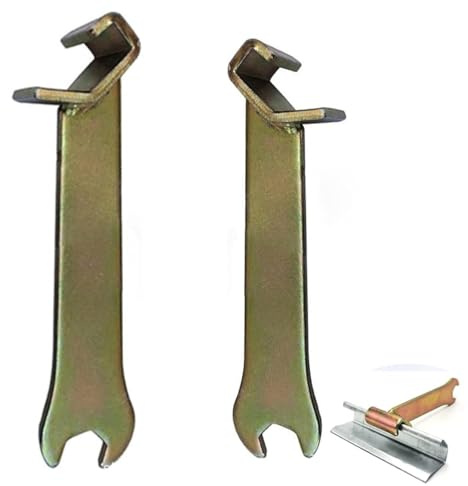 TorSor 2 Pack Cleat Lever Lock Tool TDC/TDF/HVAC Duct Tools Clip 2in1 Heavy Duty Clamp Wrench Hook for Air Ducts and other Ductwork