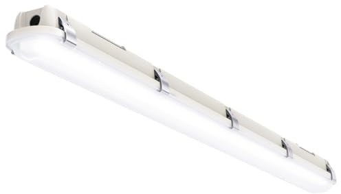 Sunco 4ft LED Vapor Tight Light Indoor Fixture Proof for Shop Light Garage, Car Wash, Workshop, Warehouse, 7000 Lumens, 3500K/4000K/5000K Selectable, 38W/46W/54W Selectable, Dimmable - ETL