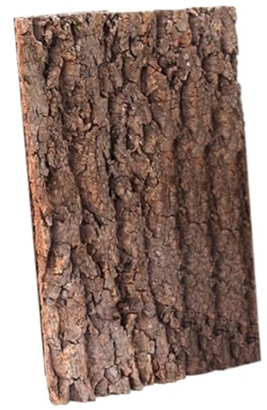 Baoblaze Korkfliesen Hintergrund, Natürliche Reptilien-Klettermatte, Korkfliesen Hintergrund, Cork Bark Backdrop Reptile Climbing Mat für Spinne, Gecko, Eidechse, Chamäleon, 20cmx30cm
