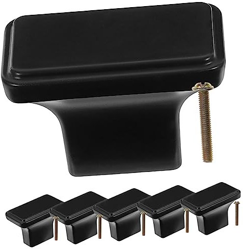 WOONEKY Robuste Quadratische Griffe Aus Zinklegierung Kommode Zieht Aus Metall Ersatz Für Möbel