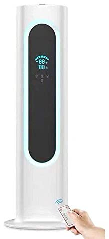 CGCSYZ Humidificadores de Niebla fría, Dormitorio 8L de Alta Capacidad Dormitorio Aire hogar Silencio Piso Pantalla LED Dormitorio hogar habitación Grande habitación de bebé, Negro (Blanco) (Blanco)