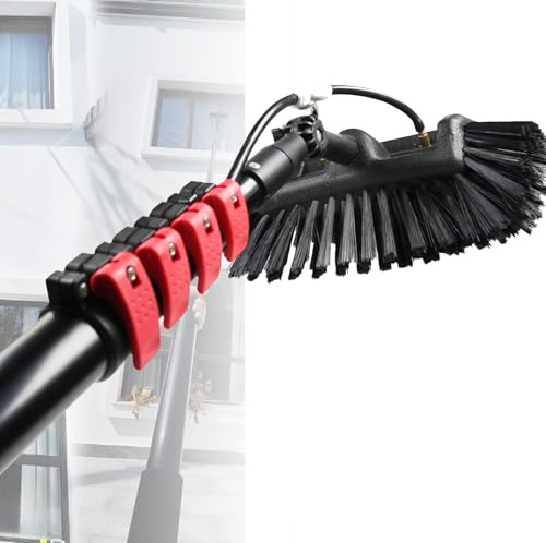 Spdazzleburst 3,6-12m High Clean Teleskopstange, Teleskop Fensterreiniger, ausziehbarer Reiniger Wintergartendach, Reinigung von Photovoltaik- und Solarmodulen,12M/39FT