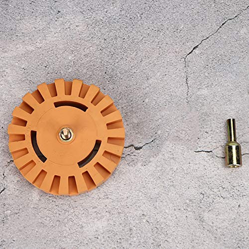 Gummi-Radierrad Zum Entfernen von Aufkleberfolien, 4 Zoll Durchmesser, Einfache auf Einer Bohrmaschine, Ideal für Lacke, Chrom und