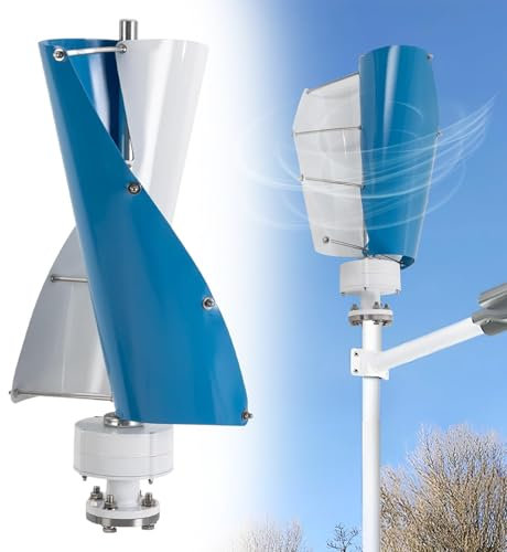 Aerogenerador, generador eólico, generador de energía eólica de 13000 W, generador eólico Vertical para Uso doméstico, aerogenerador de 2 aspas y Bajas revoluciones,24V