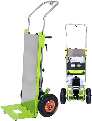 SmPinnaA Carrello Saliscale Elettrico per Sacco Carrello, Salita E Discesa Scale con Carico di 150 kg, Carrello con Motore Brushless da 800 W E Pacco Batteria Rimovibile 48 V / 22 Ah